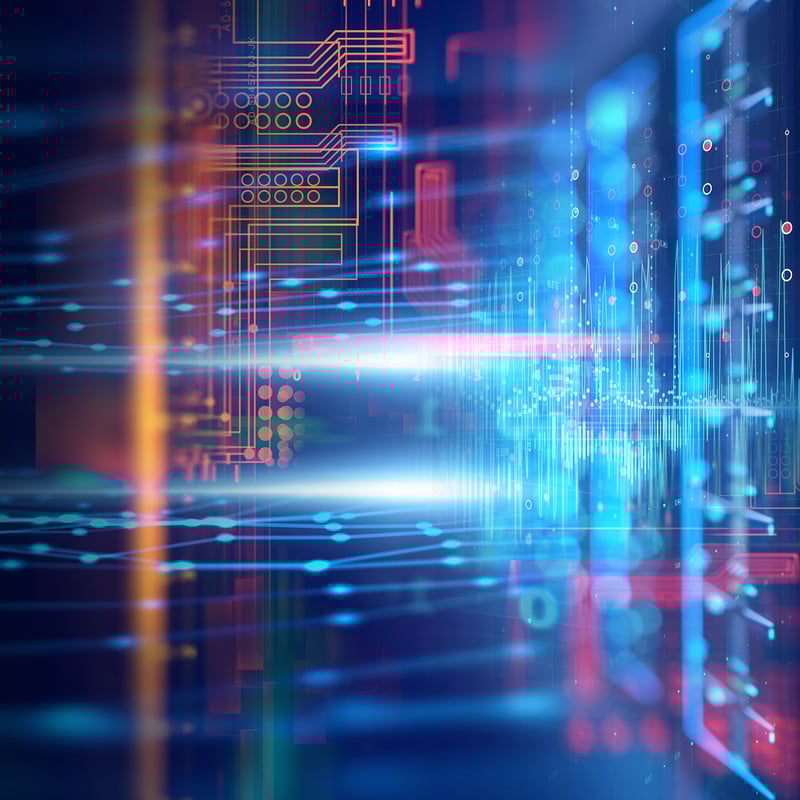 Digital infrasturktur illustrasjon