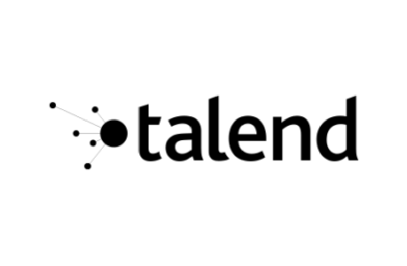 Talend logo sort hvitt