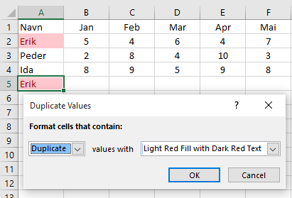 Exceltips04Duplikater